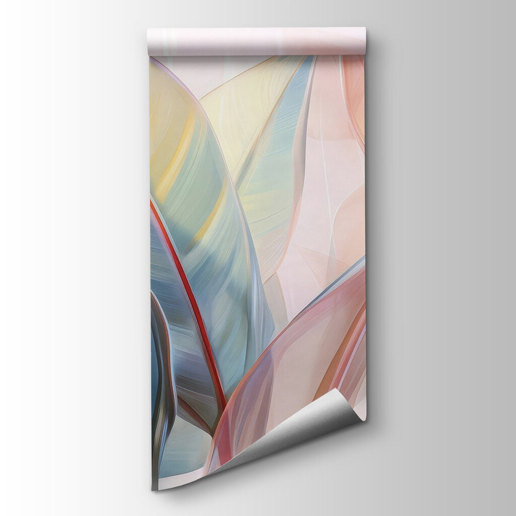 Overlapping leaves in pastel — product view