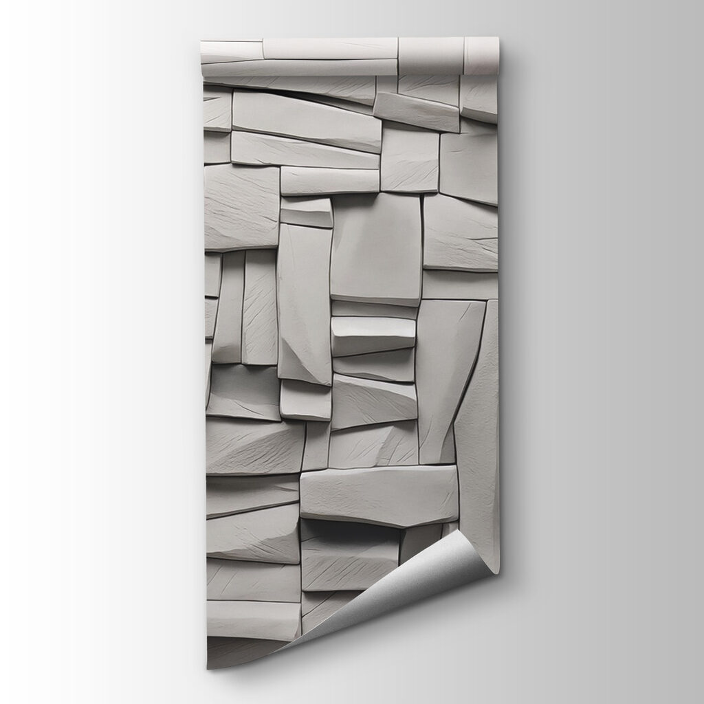 Layered white shapes — product view