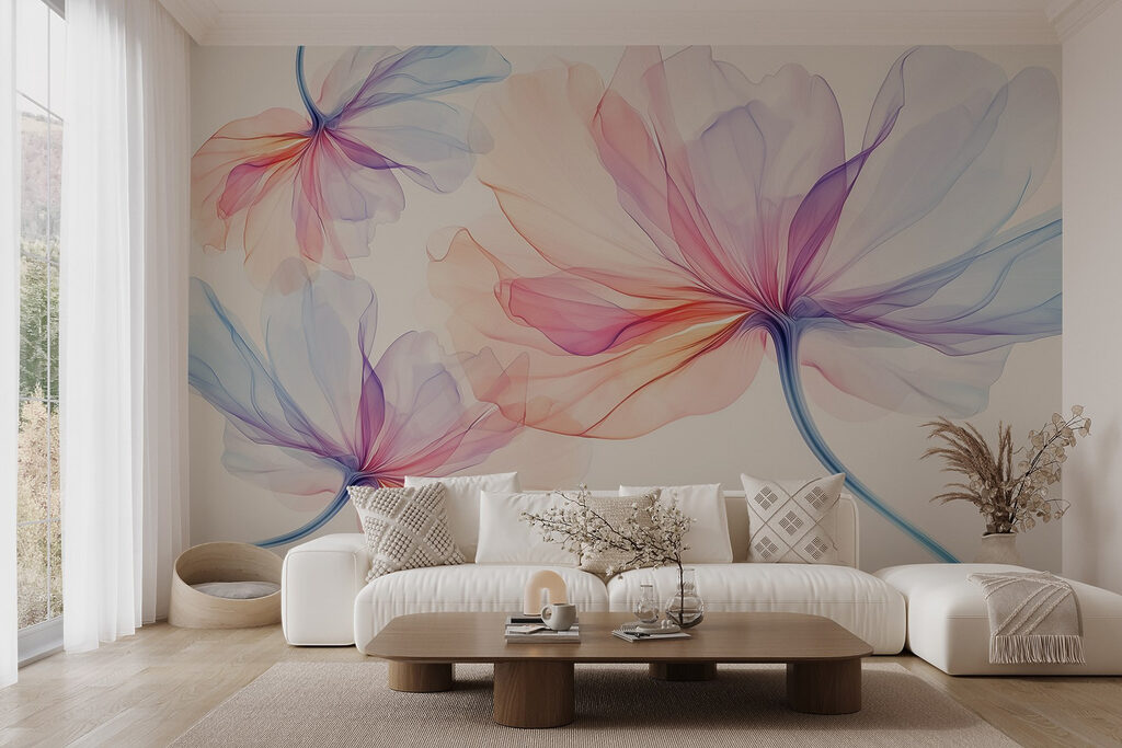 Flowers in rainbow colours — interior 2
