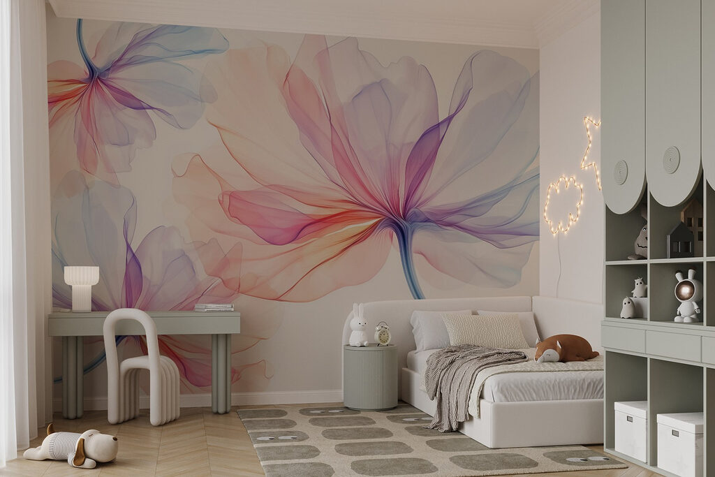 Flowers in rainbow colours — interior 3