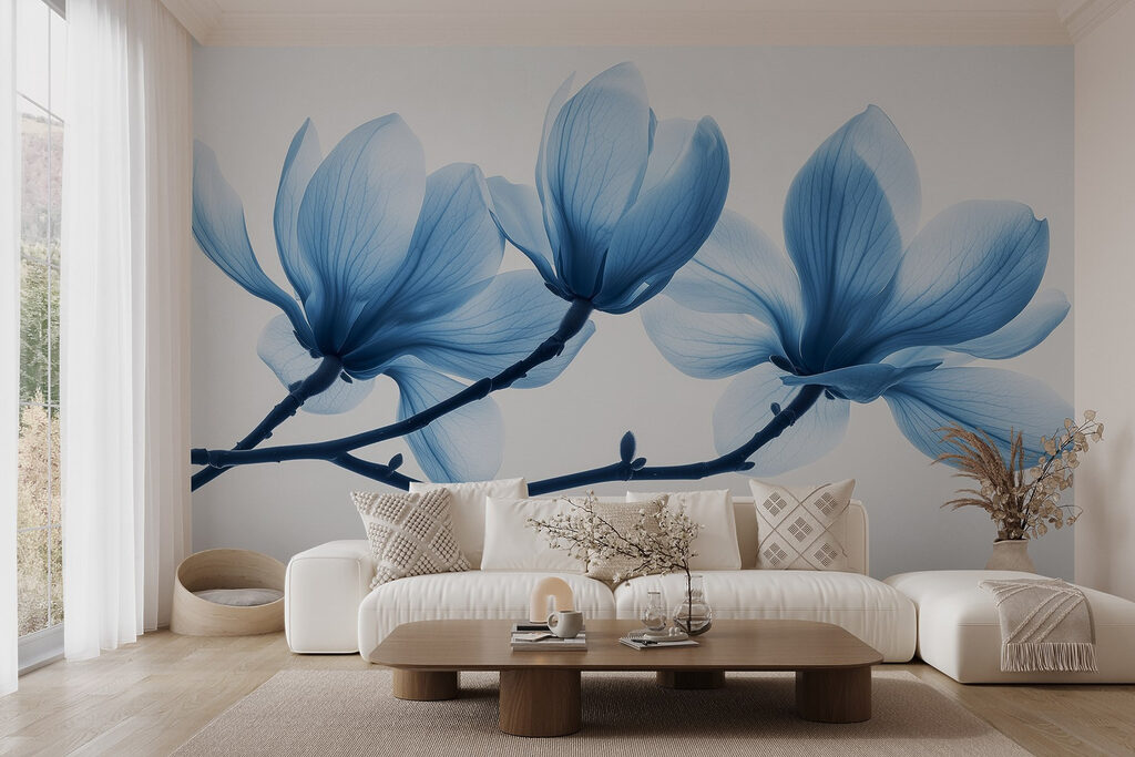 Blue magnolia branches — interior 5
