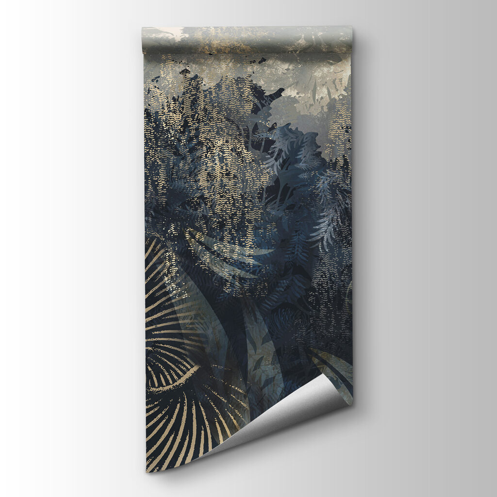Tropical leaves in mist — product view