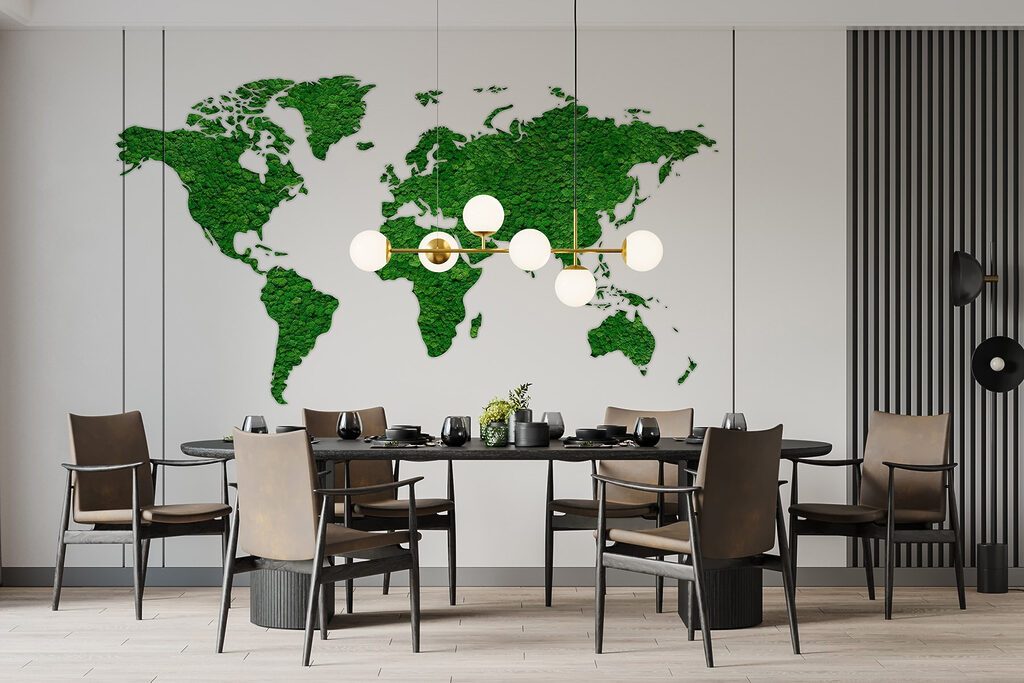 Textured world map — interior 2