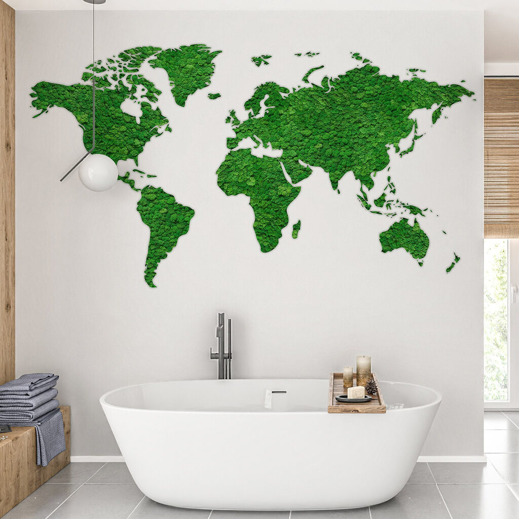 Textured world map — interior 5