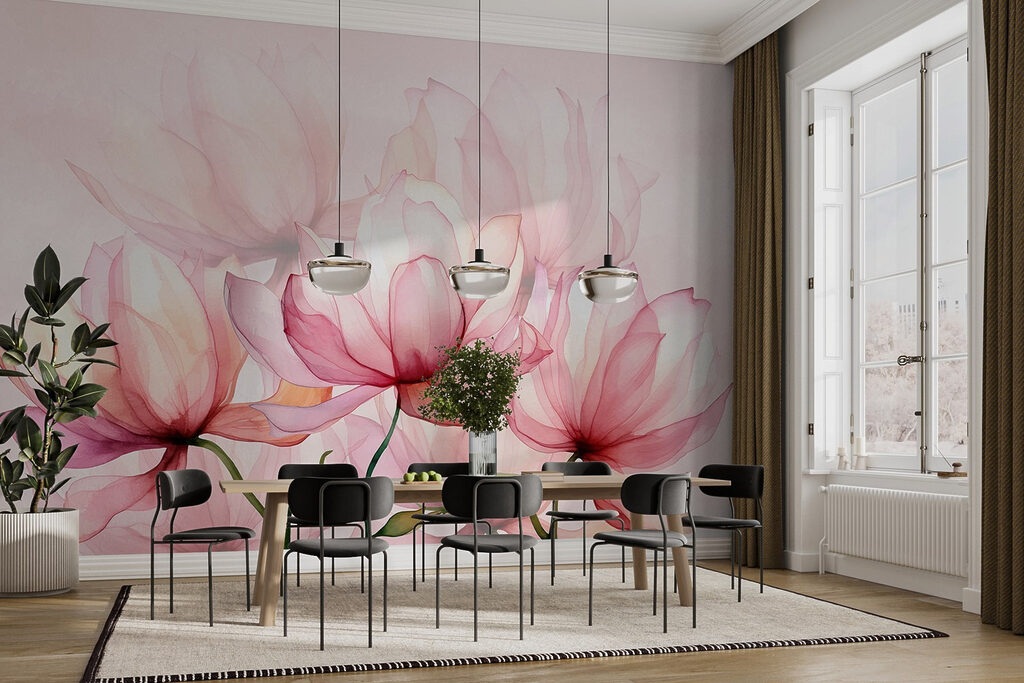 Large translucent flowers — interior 1