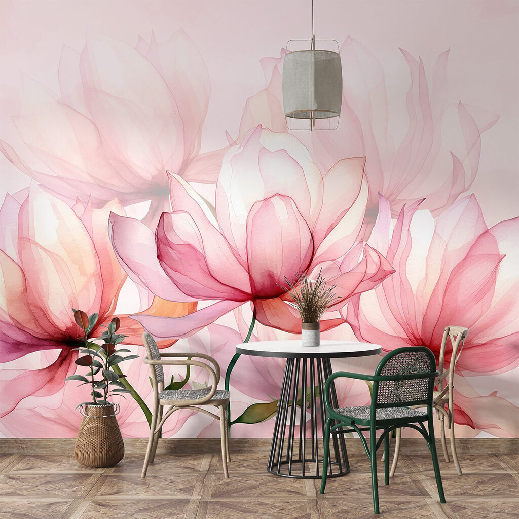 Large translucent flowers — interior 2