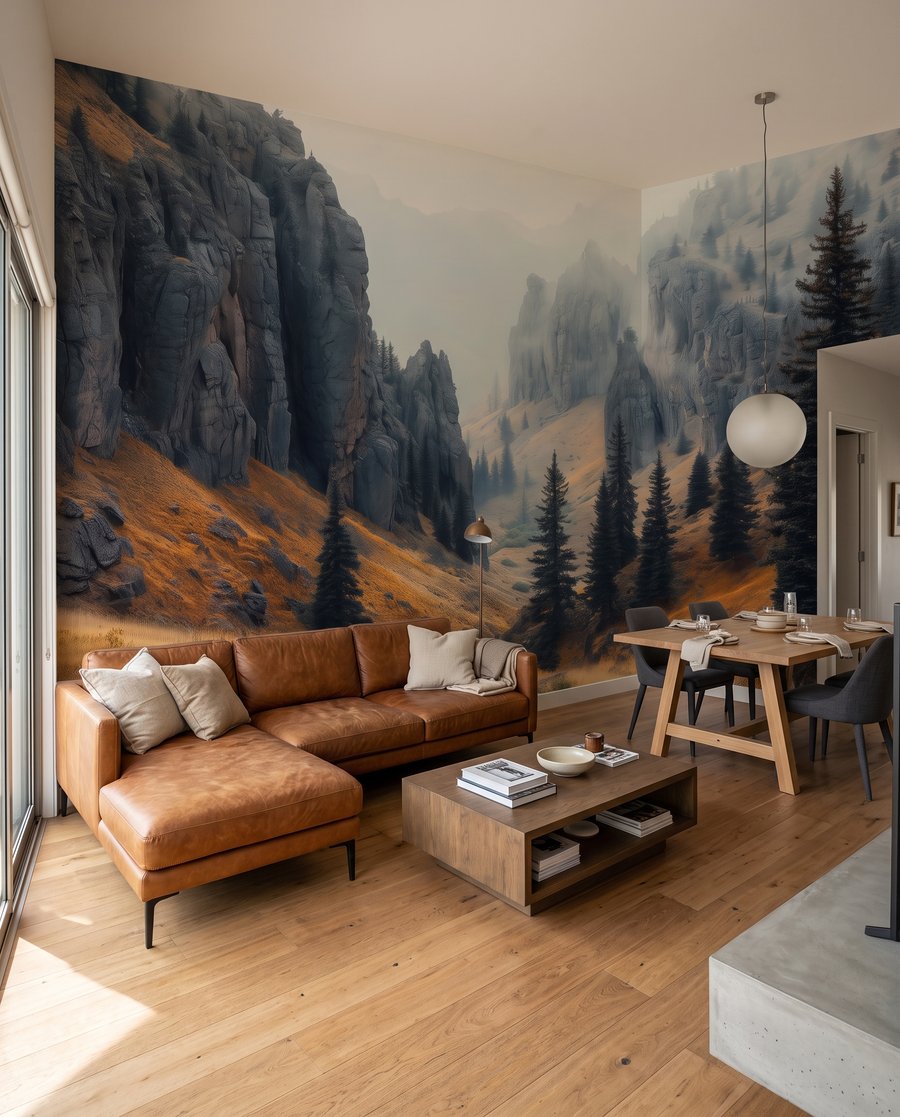 Mountain Passage in an interior