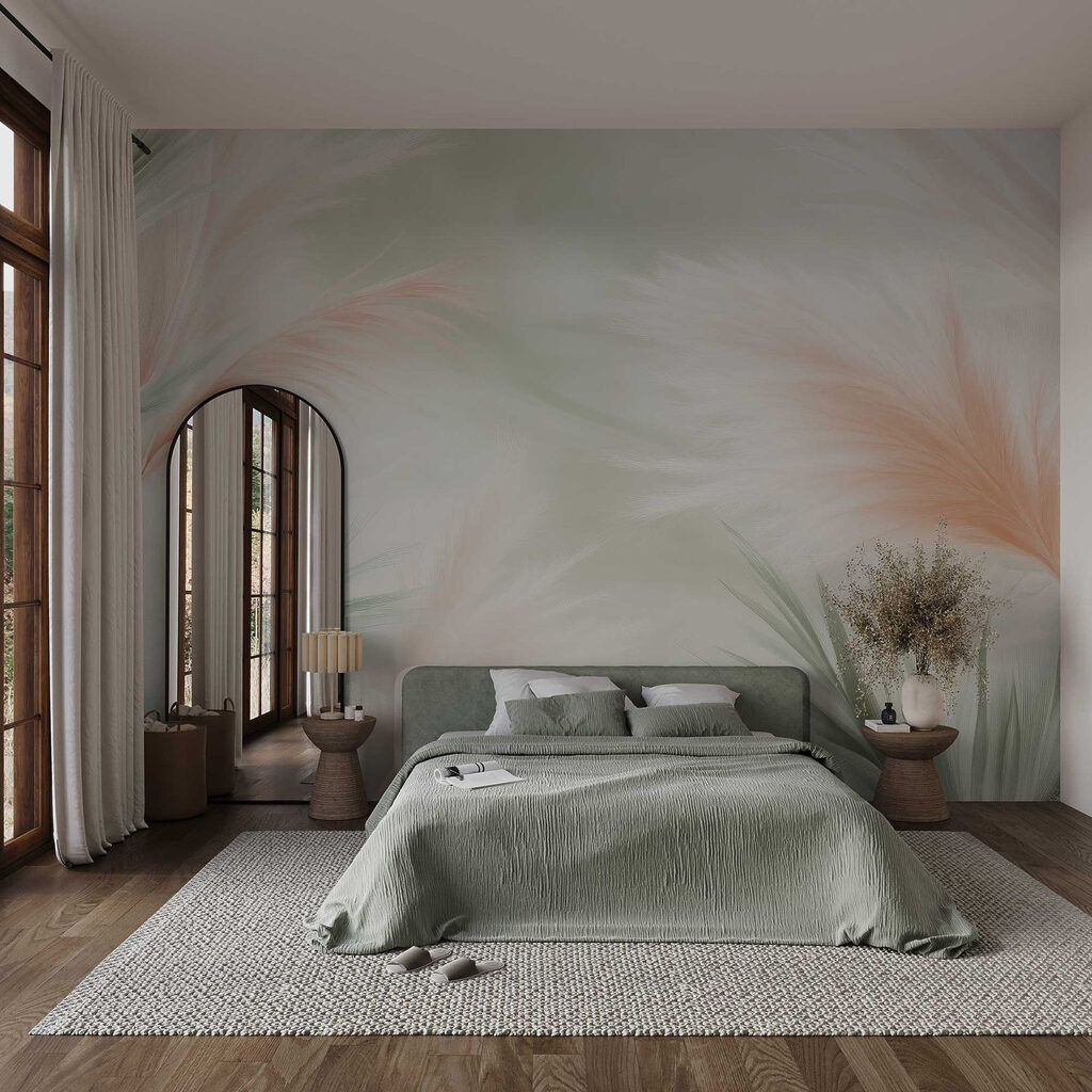 Plumes in soft pastels — interior 1