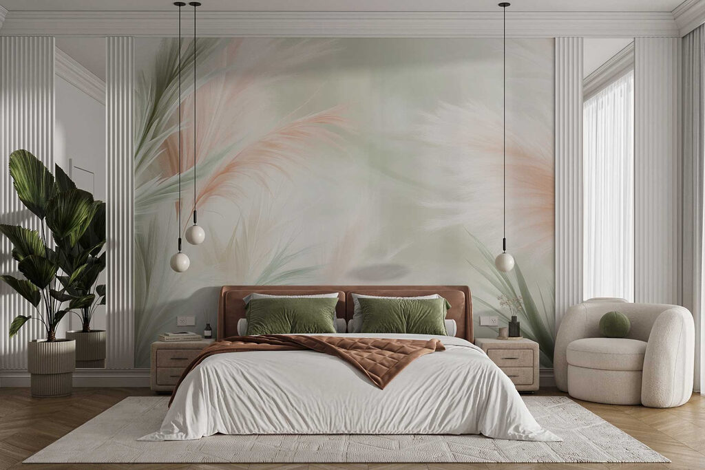 Plumes in soft pastels — interior 2
