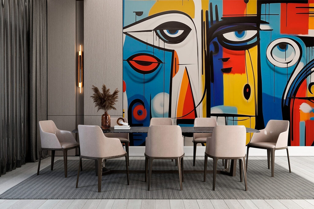 Stylised faces — interior 3