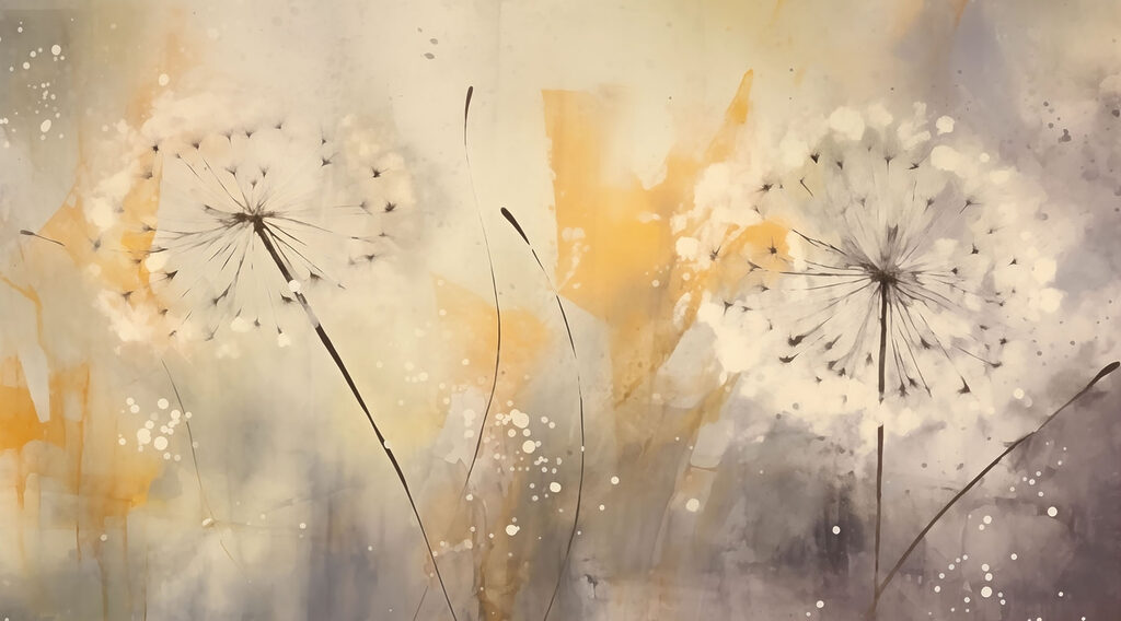 Seed heads in yellow — full design