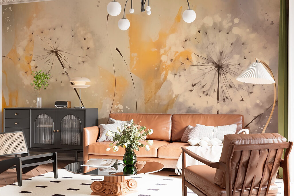 Seed heads in yellow — interior 2