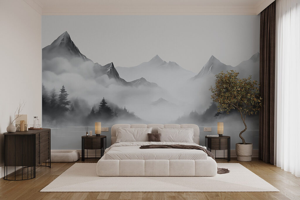 Jagged peaks through fog — interior 1