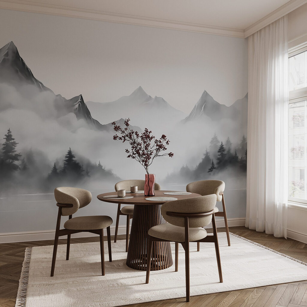 Jagged peaks through fog — interior 2