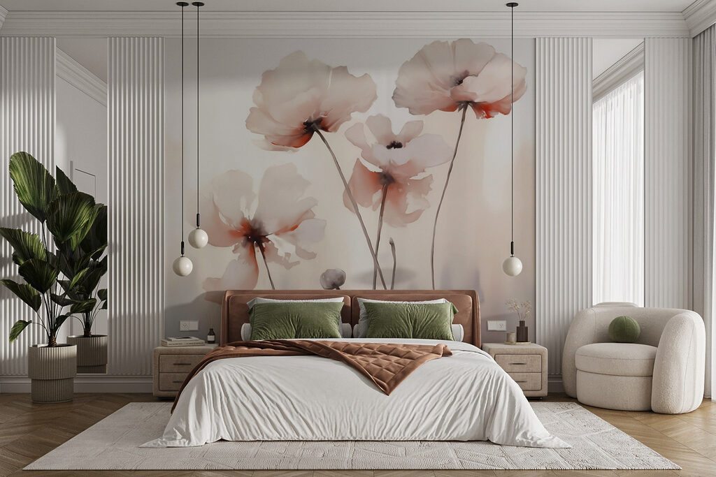 Soft flowers on cream — interior 1