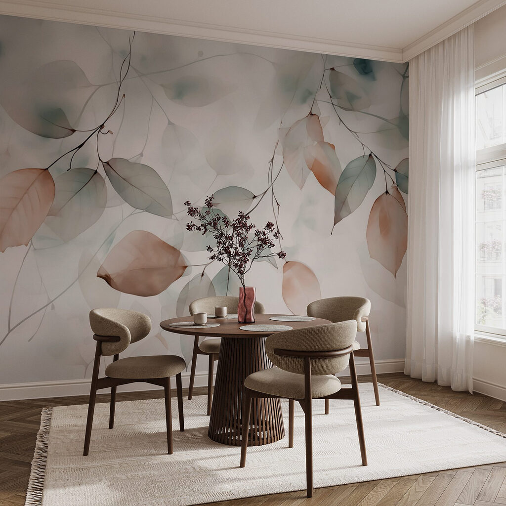 Twigs with translucent leaves — interior 2