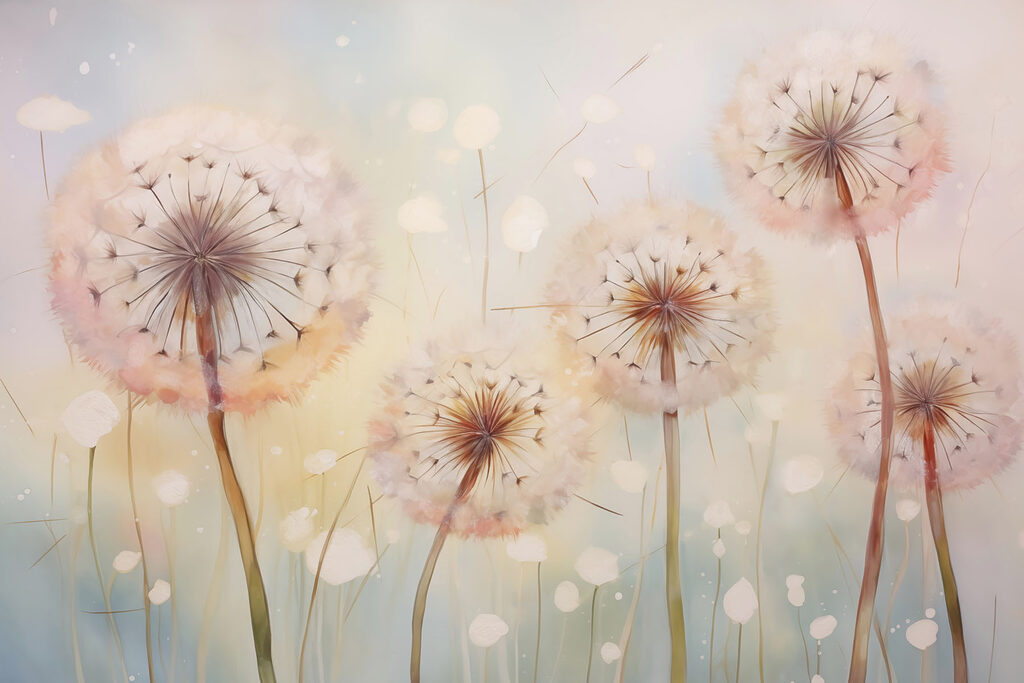 Dandelion clocks — full design