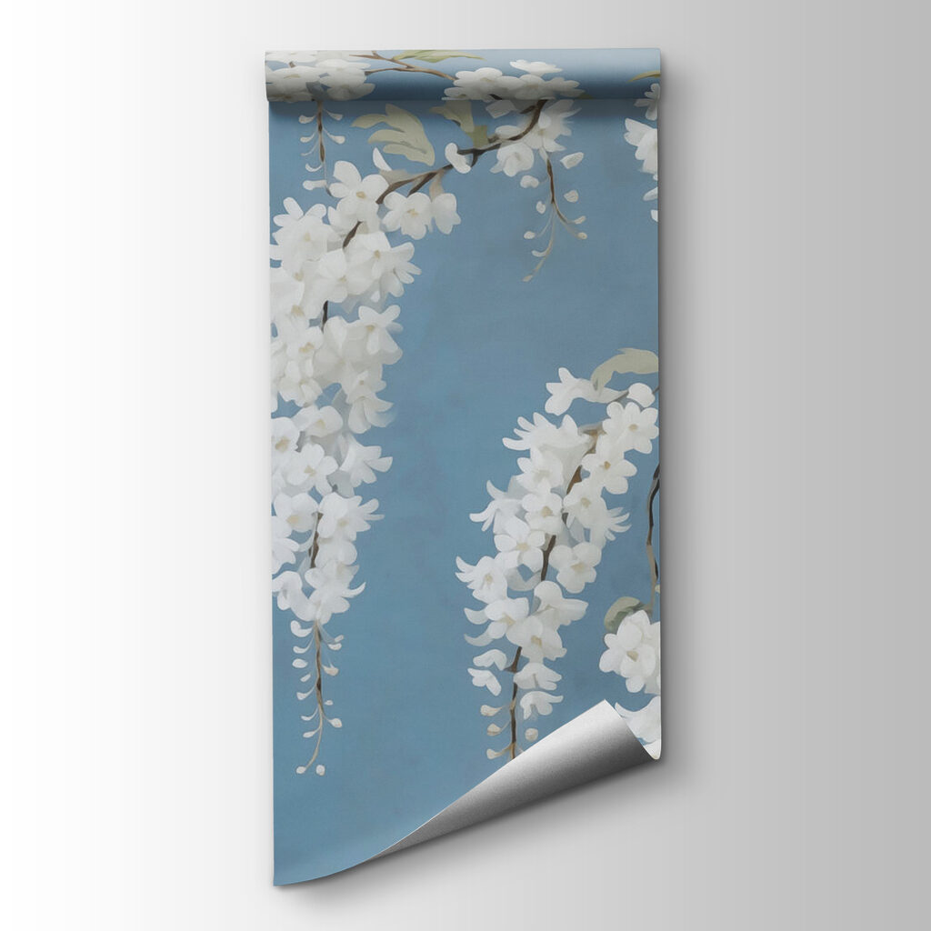 Blossom against steel blue — product view