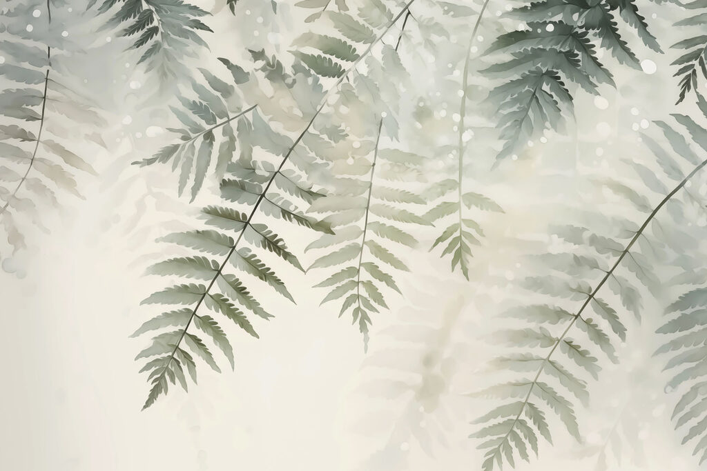 Ferns against light — full design