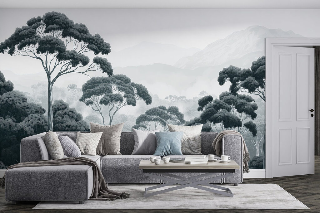 Tall treetops over hills — interior 4