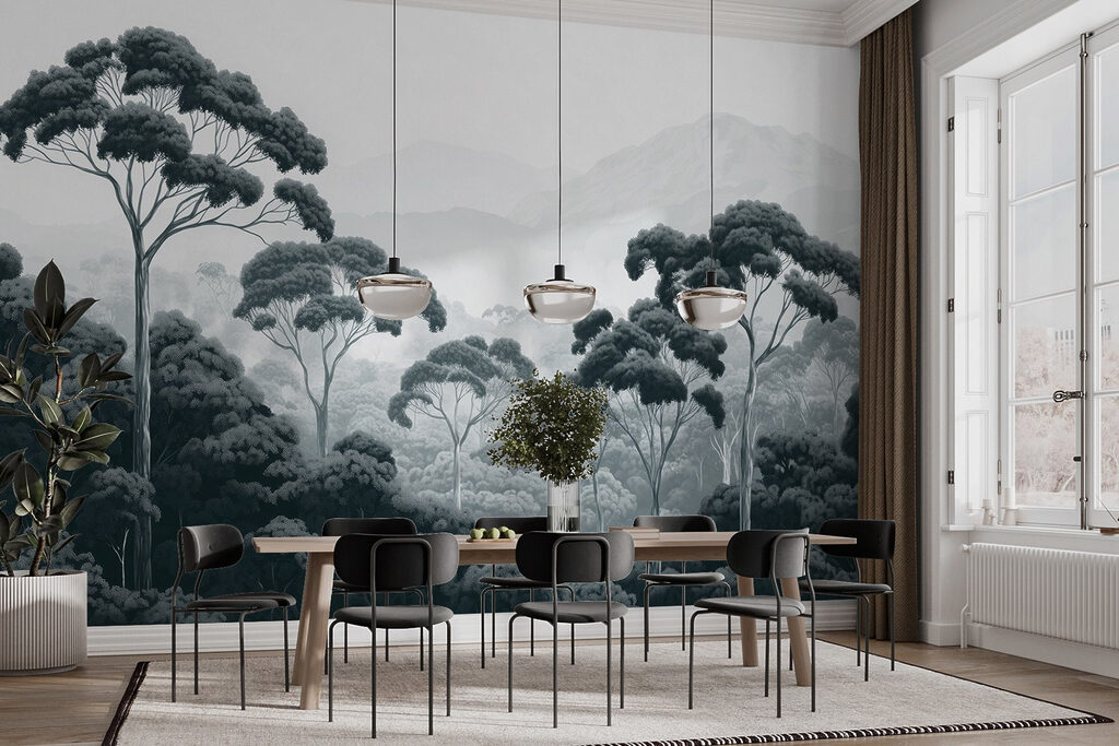 Tall treetops over hills — interior 5