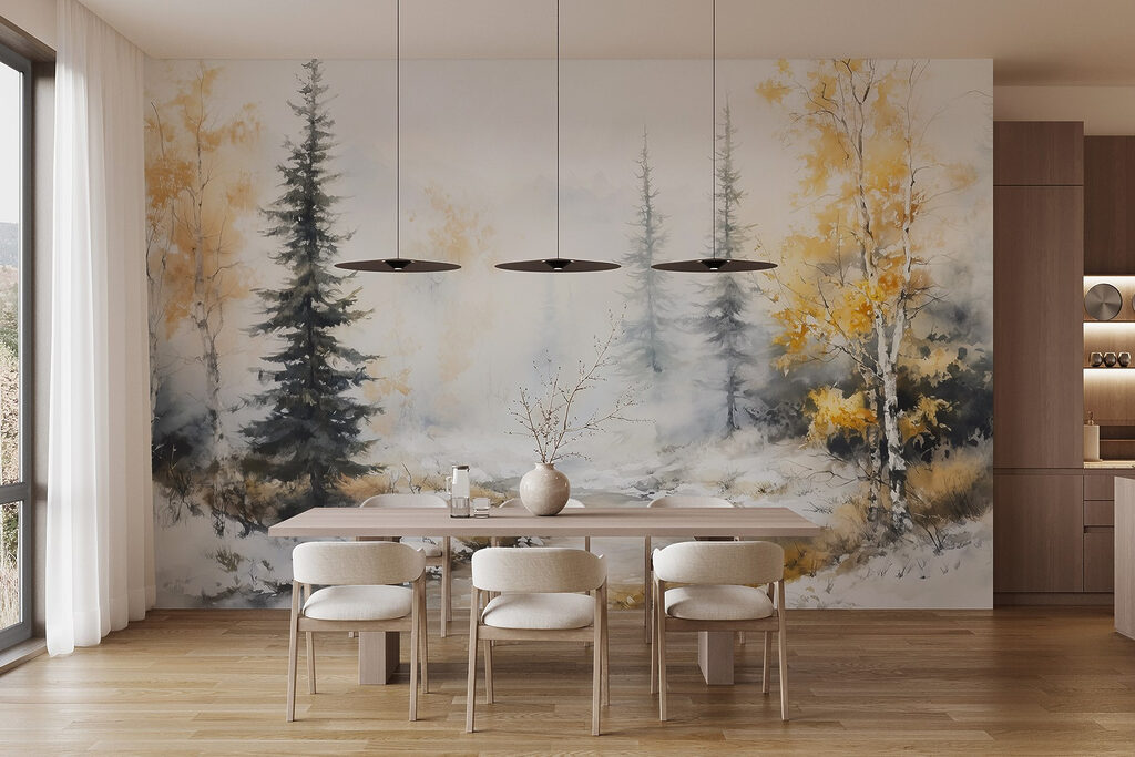 Winter stream between trees — interior 6