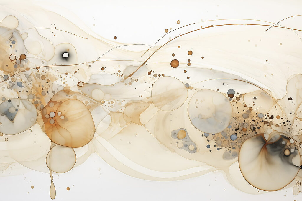 Colour circles and splashes — full design