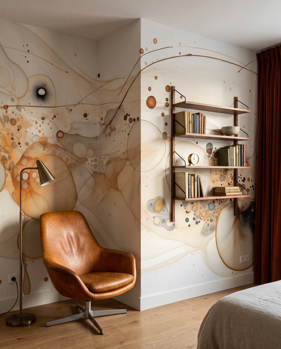 Colour circles and splashes — interior 1