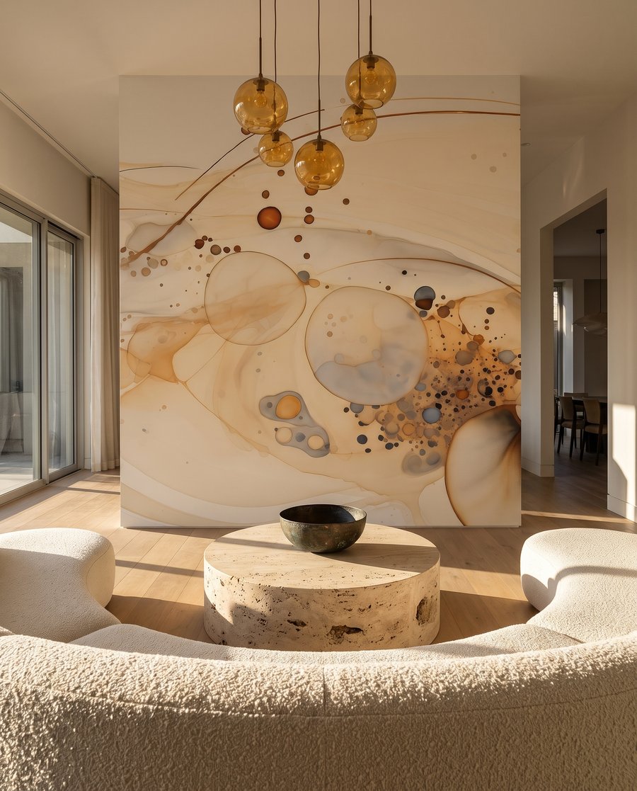 Colour circles and splashes — interior 4