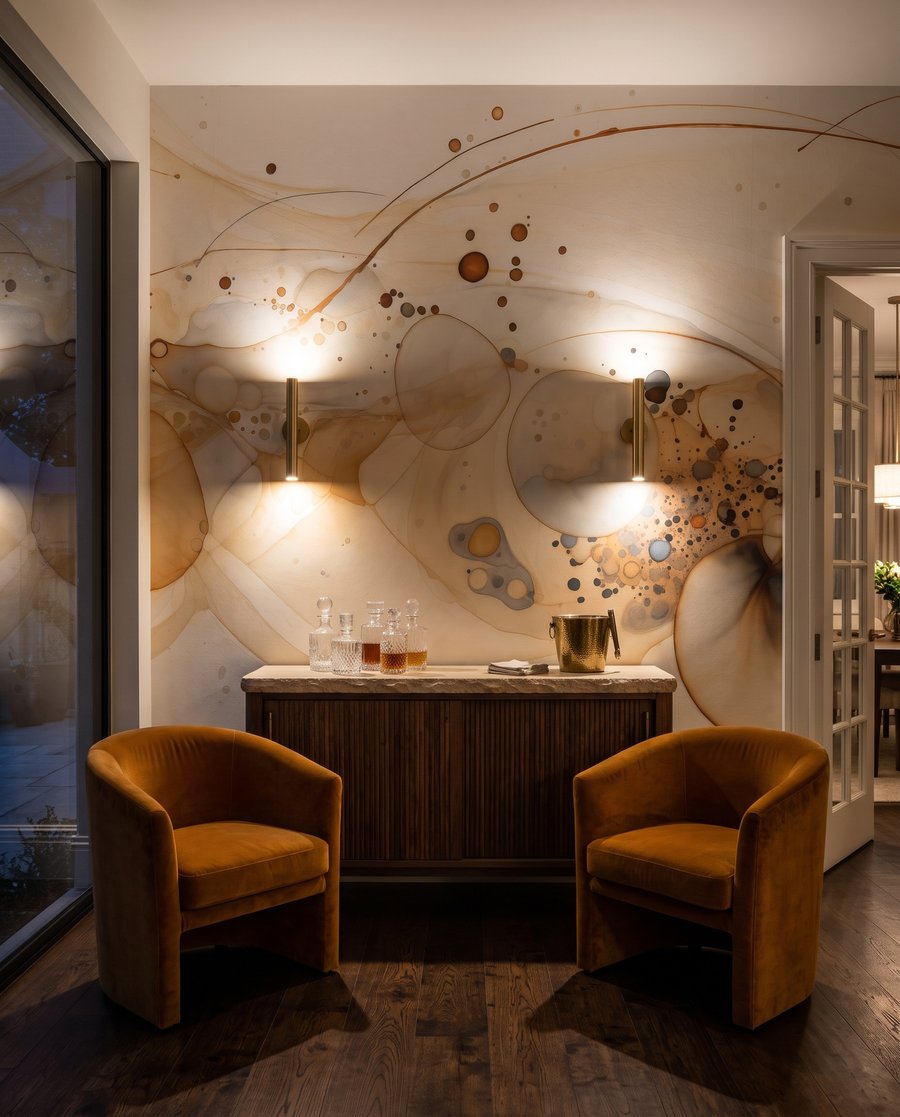 Colour circles and splashes — interior 5