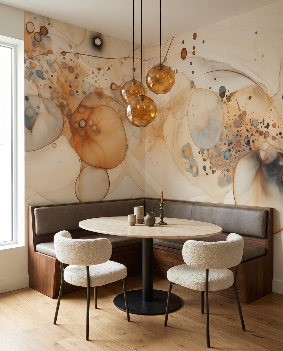 Colour circles and splashes — interior 10