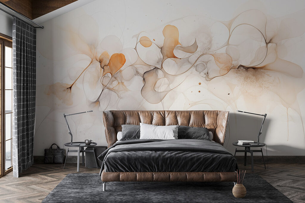 Soft ink shapes — interior 1