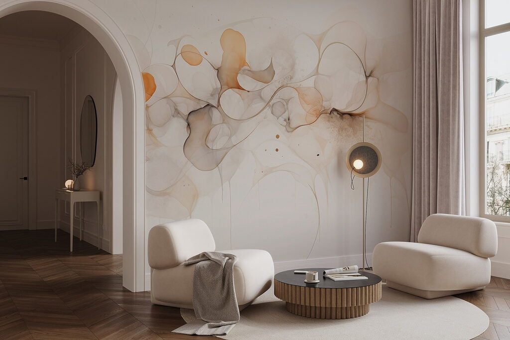 Soft ink shapes — interior 3