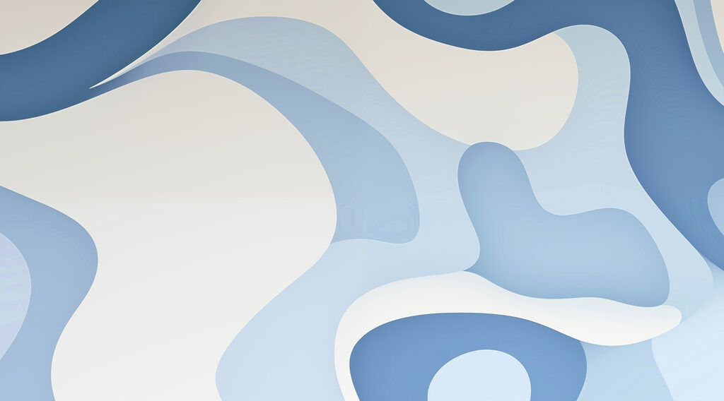 Flowing curved shapes — full design