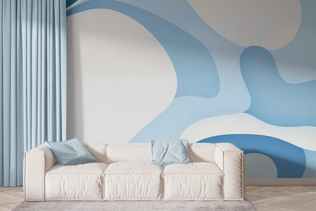 Flowing curved shapes — interior 3