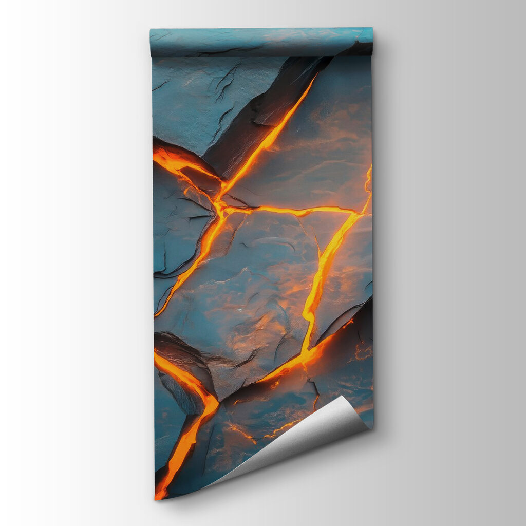 Orange glow in cracks — product view