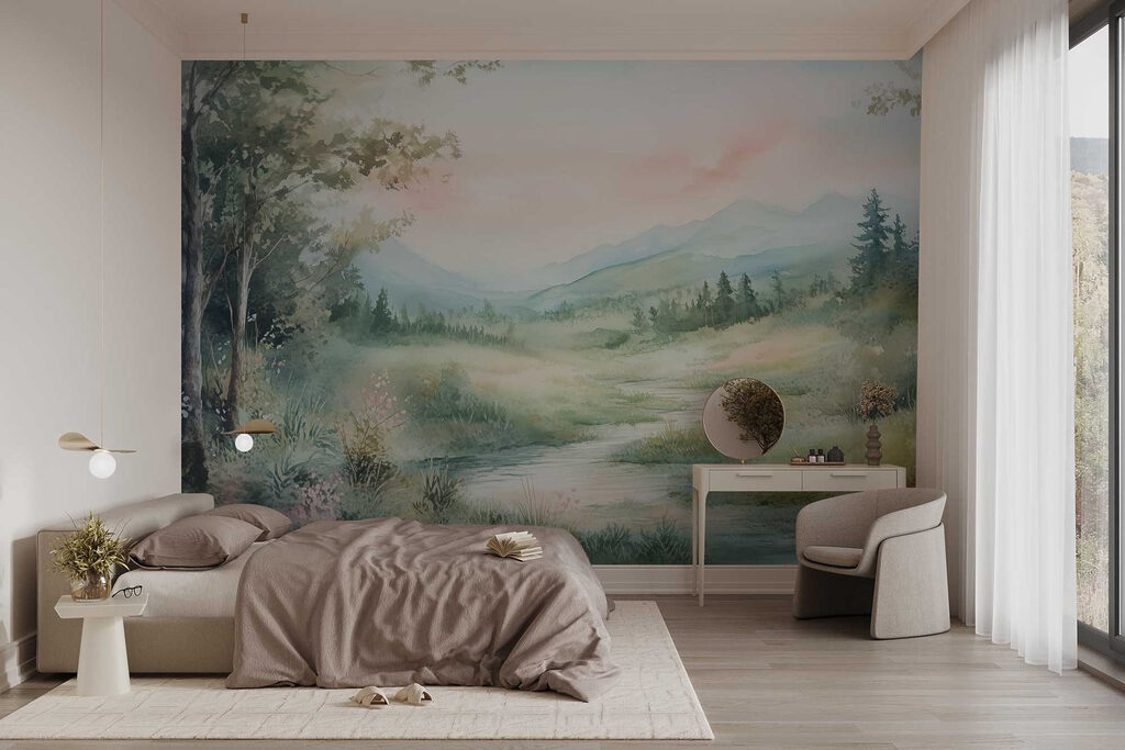 Path through mountain meadow — interior 1