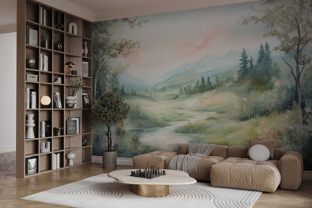 Path through mountain meadow — interior 2