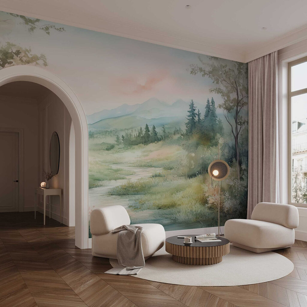 Path through mountain meadow — interior 3