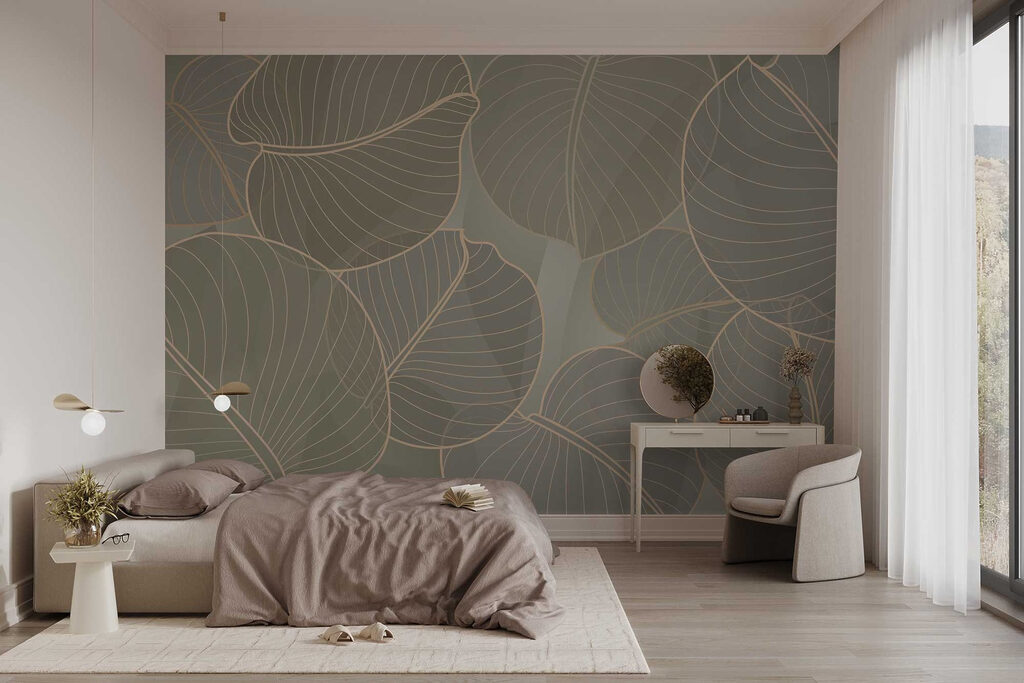 Leaf edges, light lines — interior 2