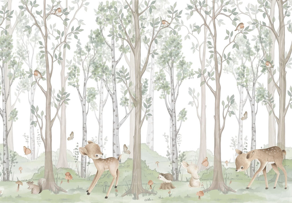 Woodland Animal Clearing — full design