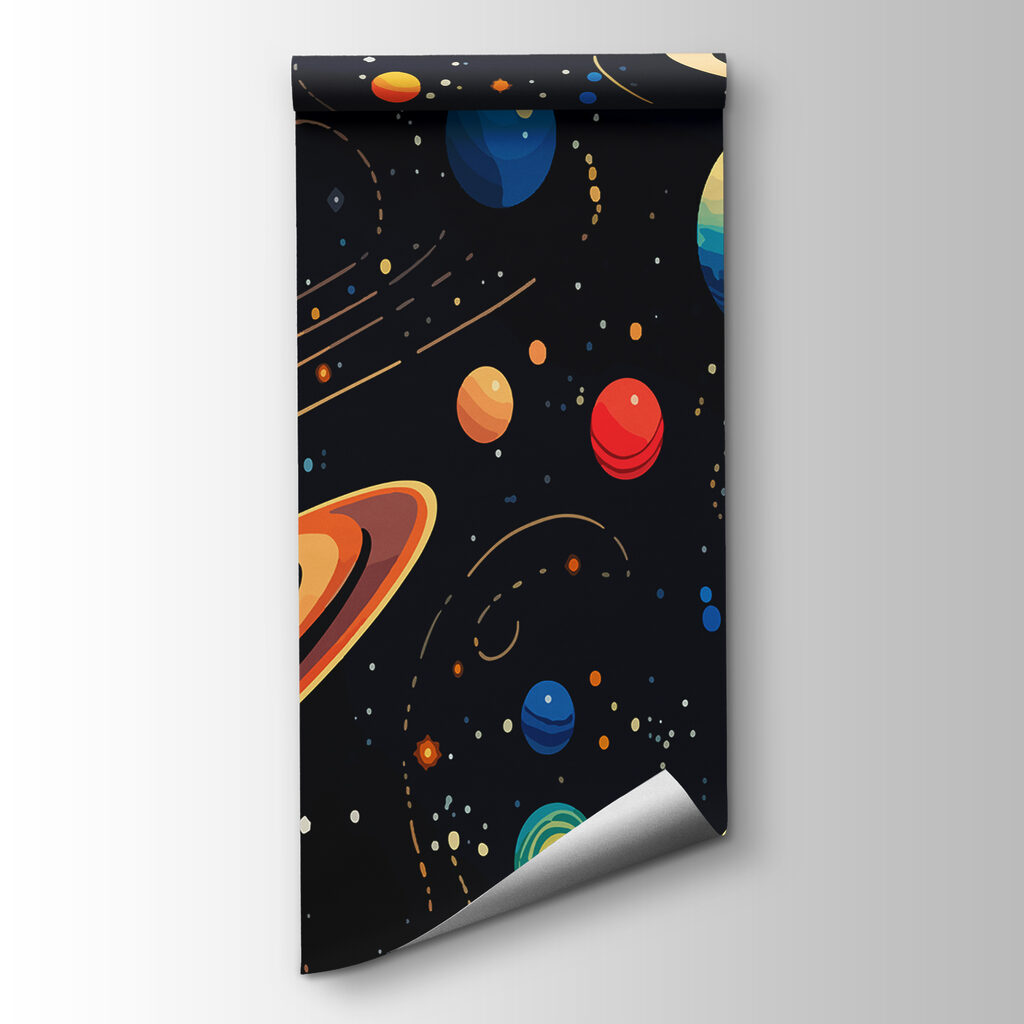 Planets on golden bands — product view