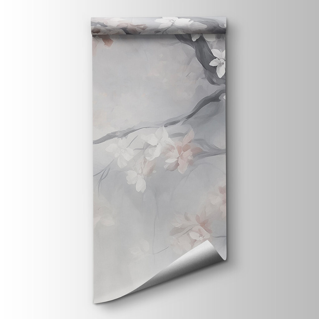 Blossom branches in mist — product view