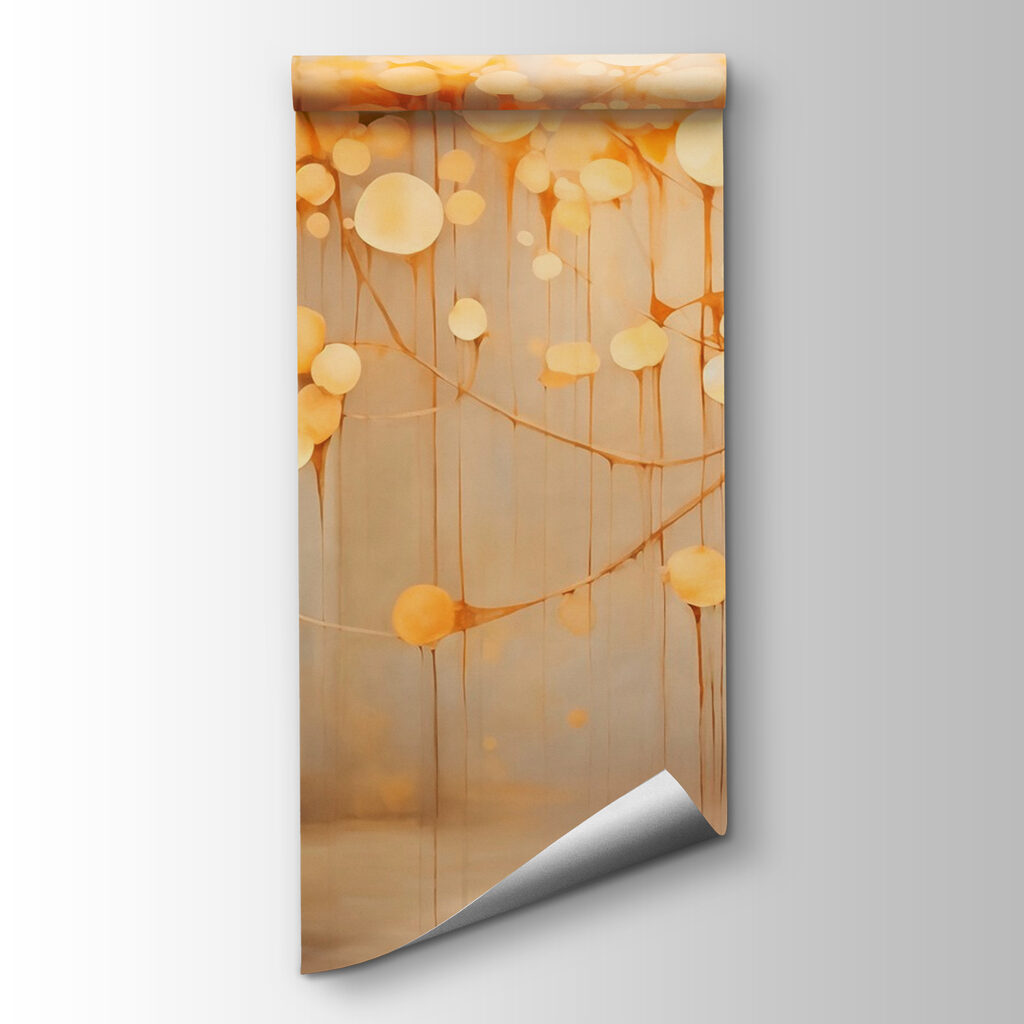 Golden orbs among trees — product view