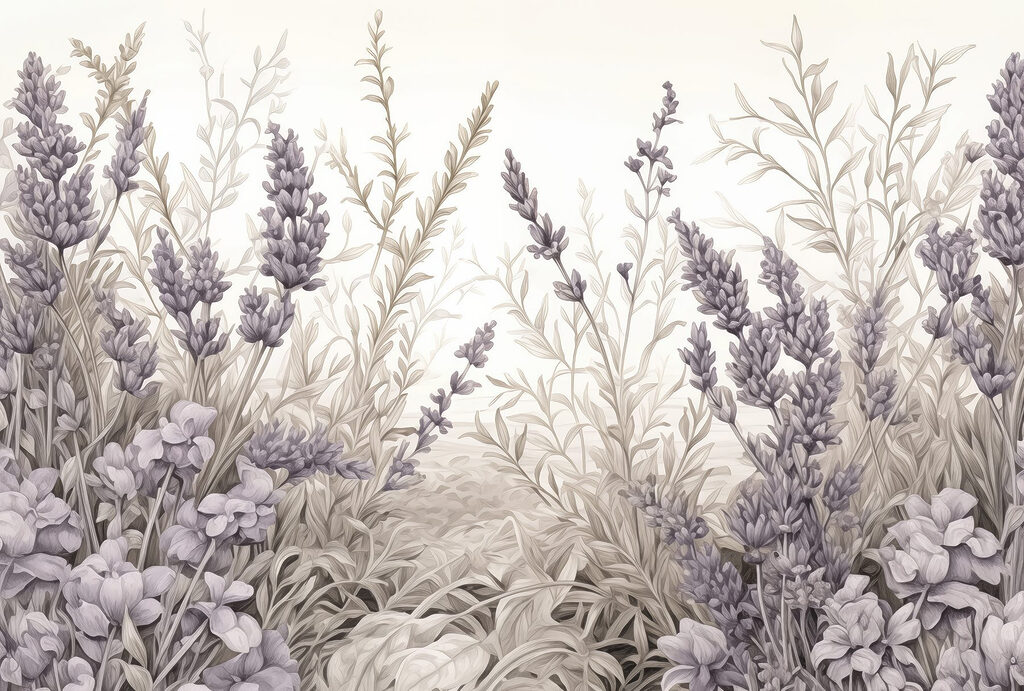 Dense layers of flowers — full design