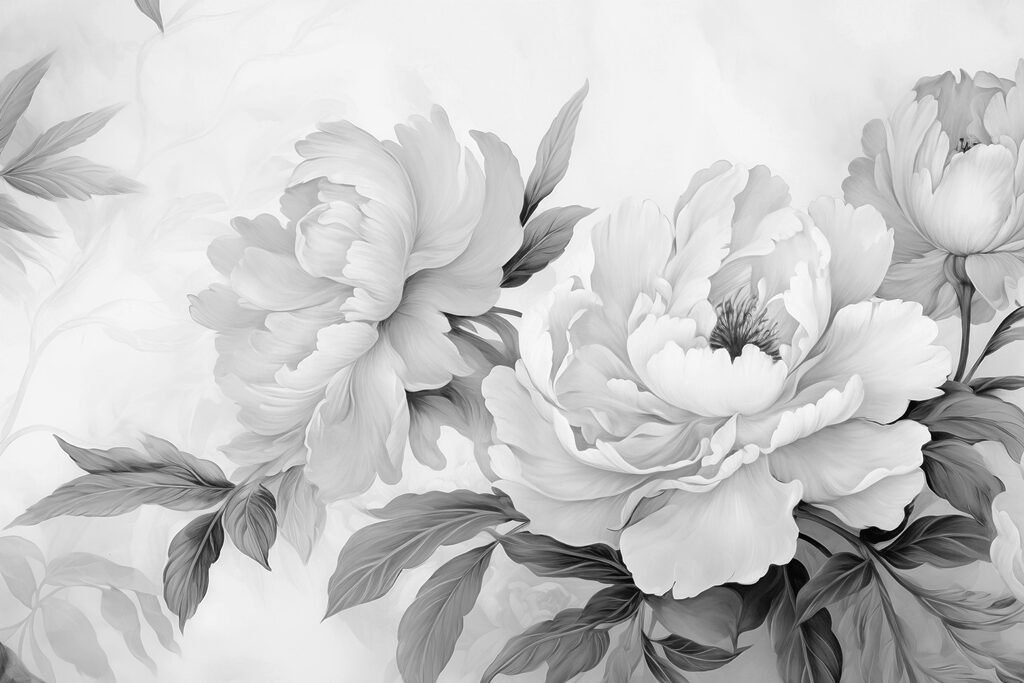 Full white blooms — full design