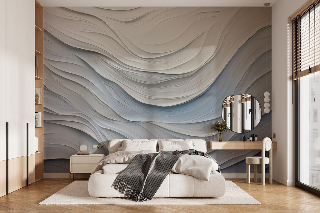 Waves of white layers — interior 1