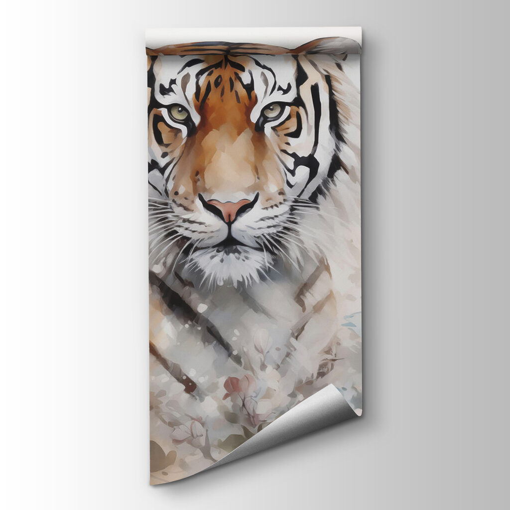 Tiger among delicate blossom — product view