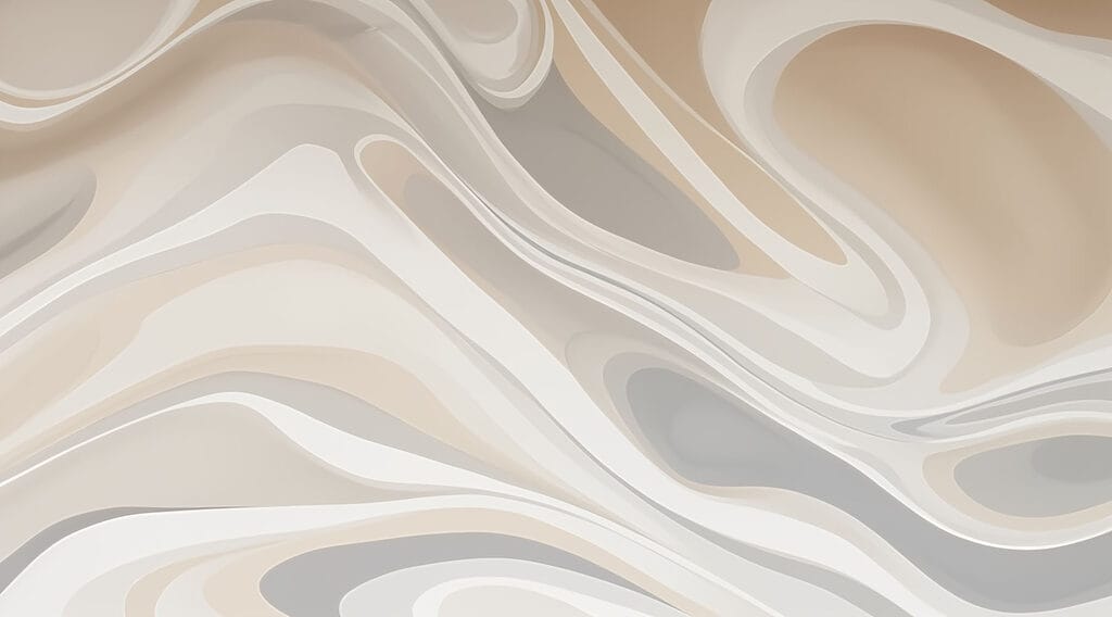Soft arches in beige-grey — full design