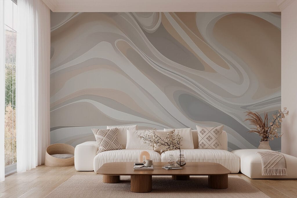 Soft arches in beige-grey — interior 2